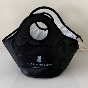 Ritz Carlton Miami insulate carry bag for ice bottle drinks w/ bottle opener